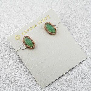 Kendra Scott Light Green Stud Earrings